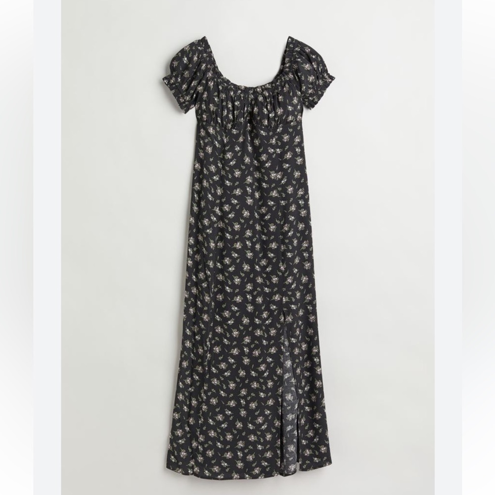 H&M Floral puff sleeve dress